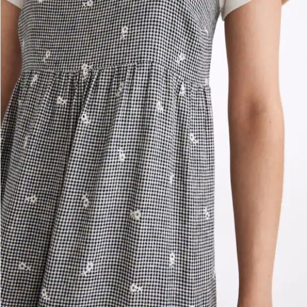 Madewell Gray Floral Tiered Midi Dress - Picture 4 of 14